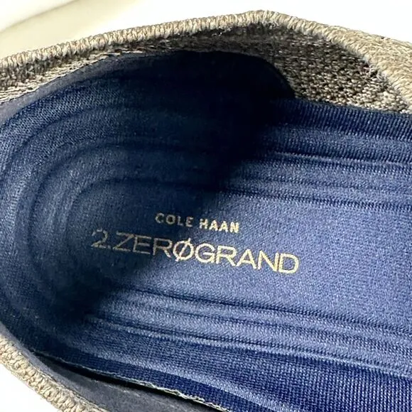 Cole Haan Shoes Mens Size 9.5 2.ZeroGrand Stitchlite Grey Wingtip Oxfords C26927