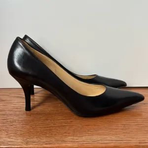 Cole Haan X Nike Air size 8AA 3” black leather pointy toe heels
