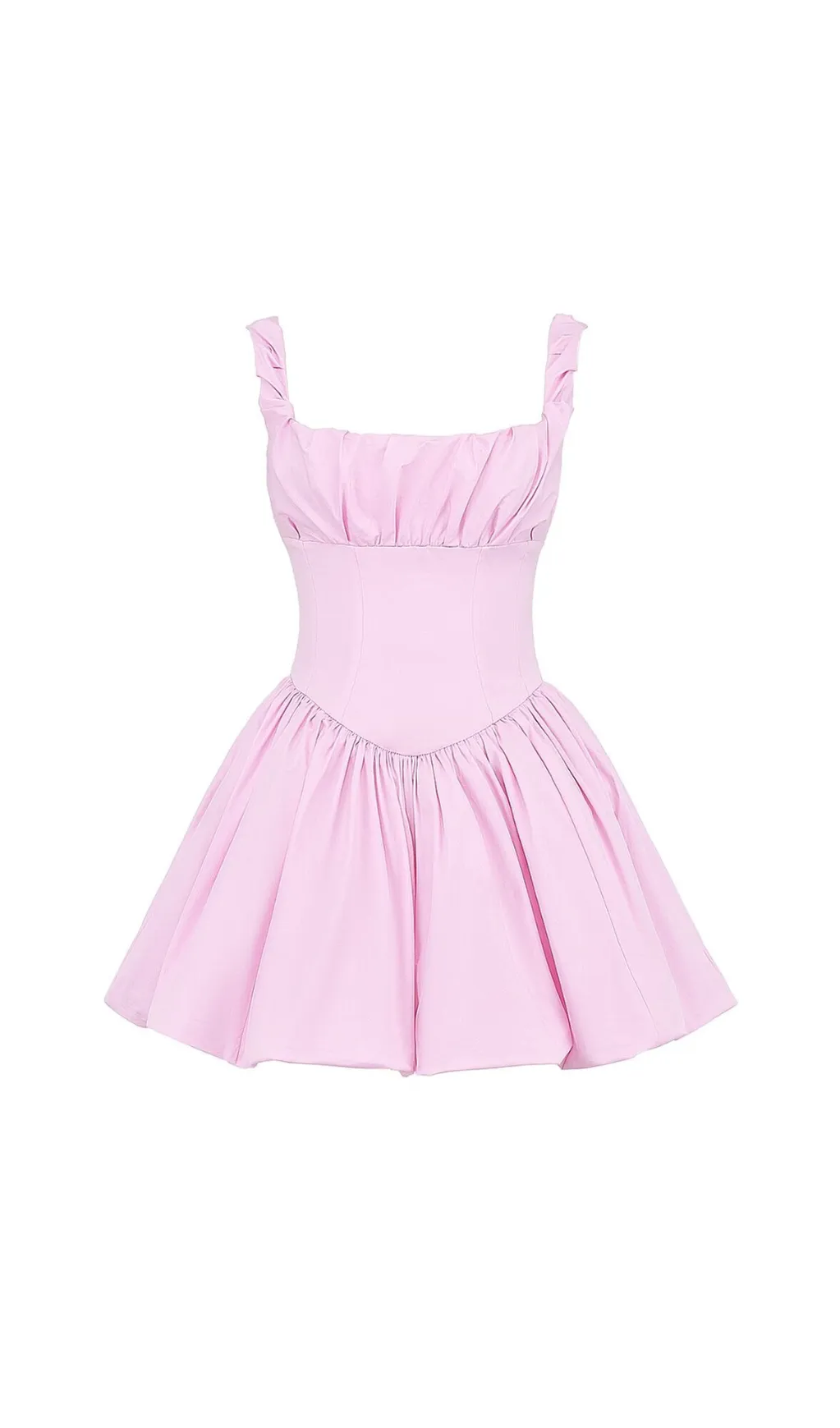 Cotton Candy Cotton Tulle Mini Dress in pink