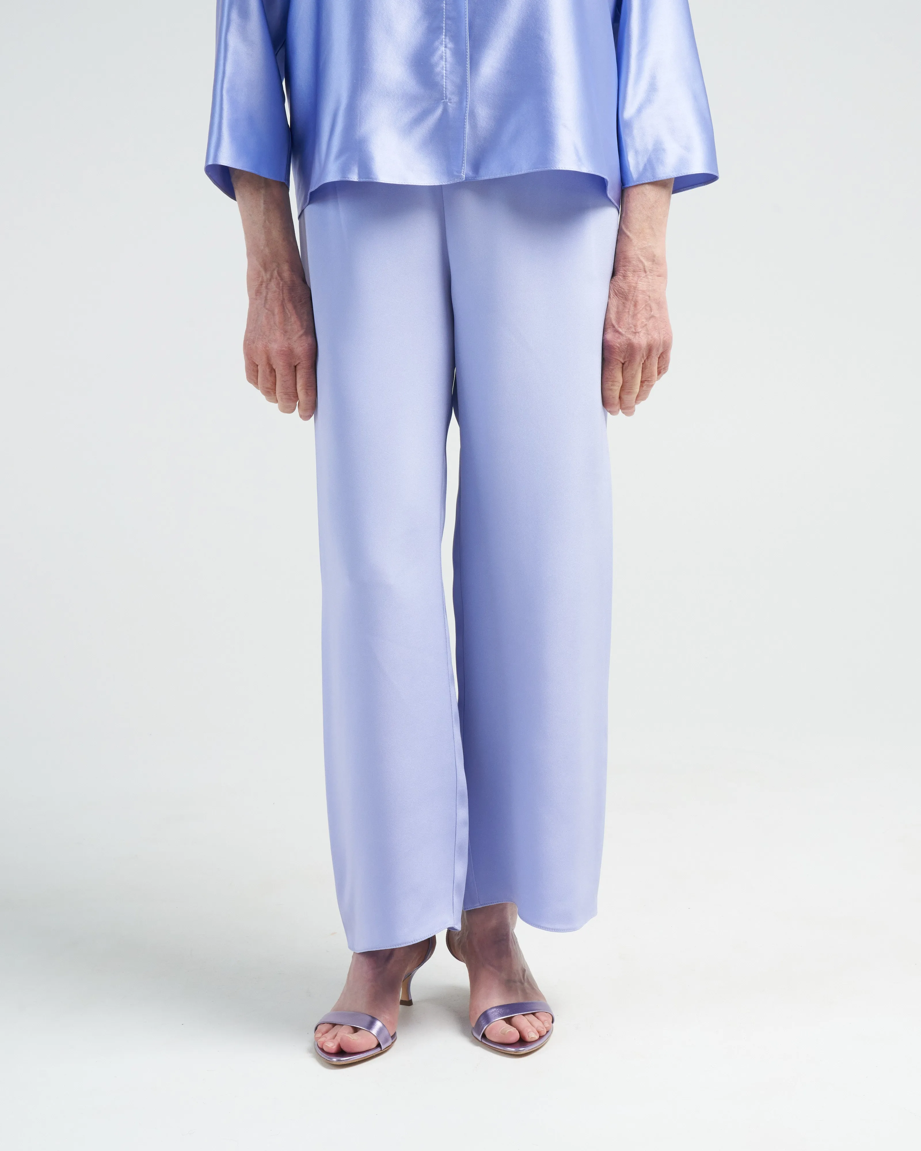 cropped pull on pant - iris
