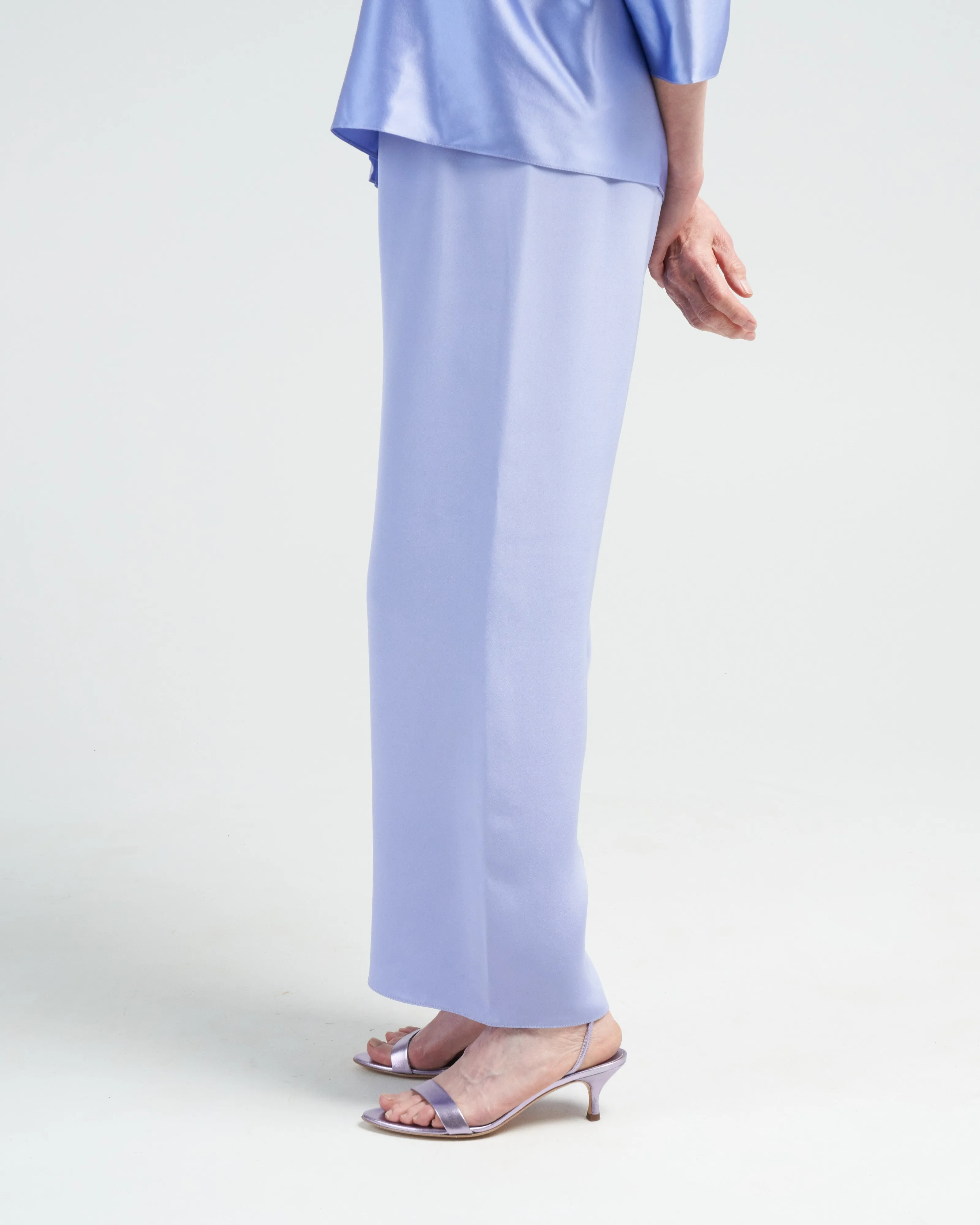 cropped pull on pant - iris