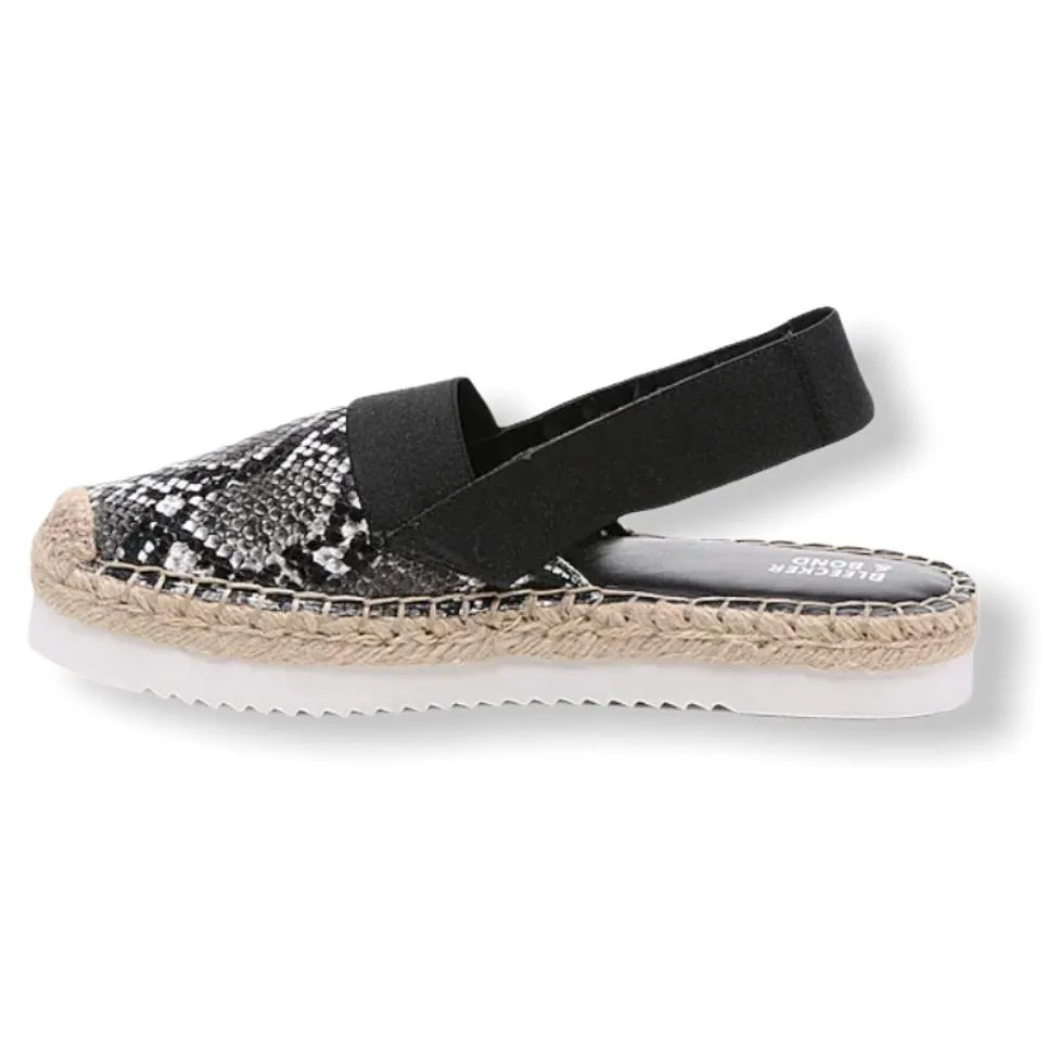 DAYLEE Women's Animal Print Flat Espadrilles