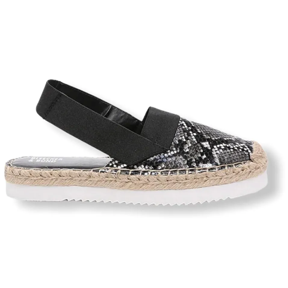 DAYLEE Women's Animal Print Flat Espadrilles