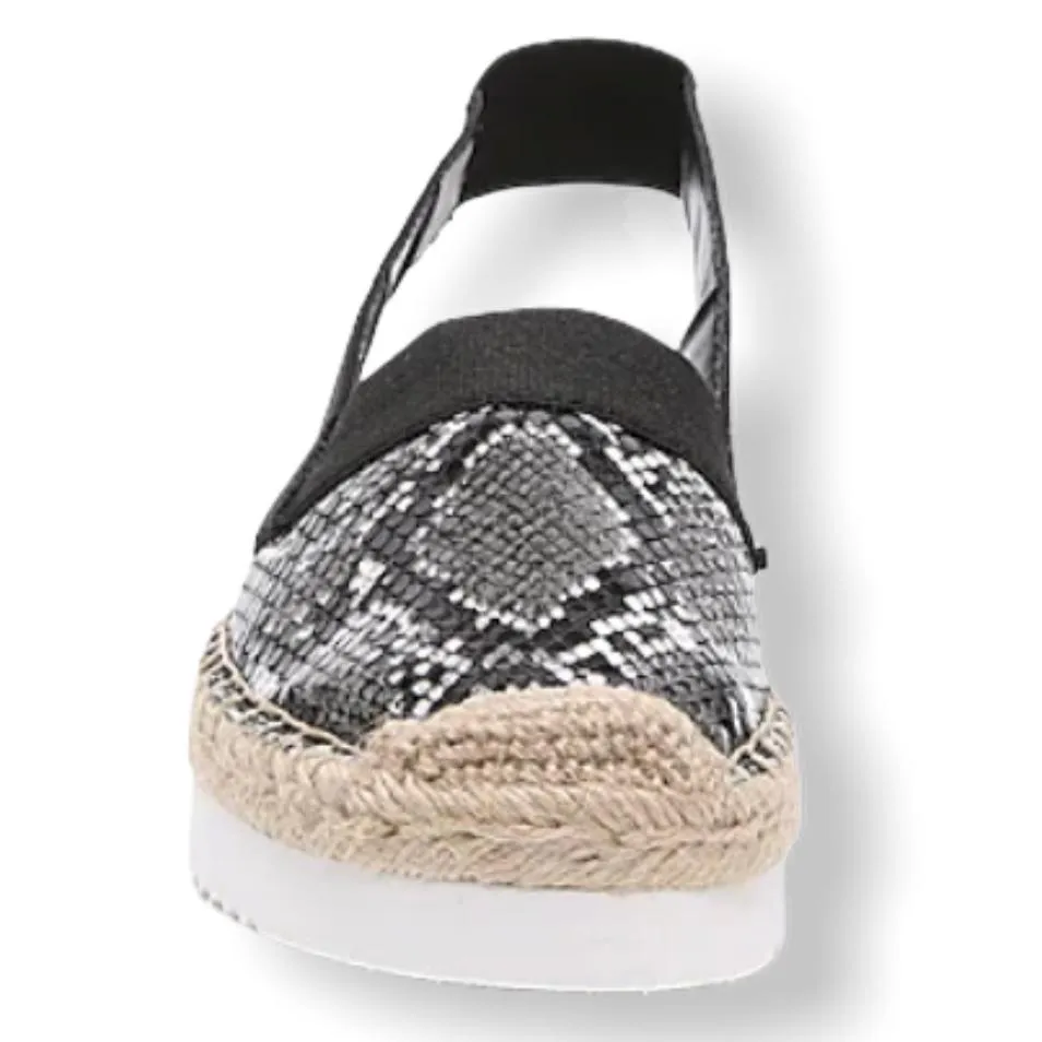 DAYLEE Women's Animal Print Flat Espadrilles