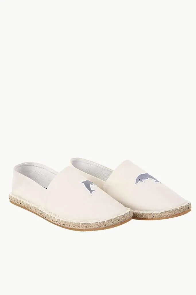 Dolphin Embroidered Espadrilles