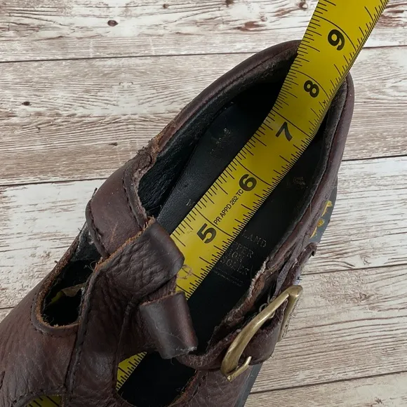 DR MARTENS KIDS MARY JANE CLASSIC LEATHER EYELET BUCKLE STRAP OXFORD Size 11EUC