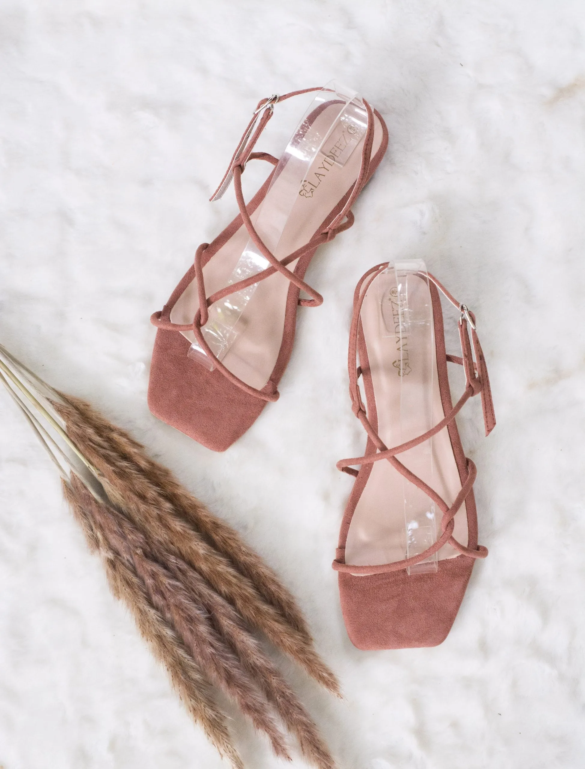 Fay Square Toe Rope Low Heels