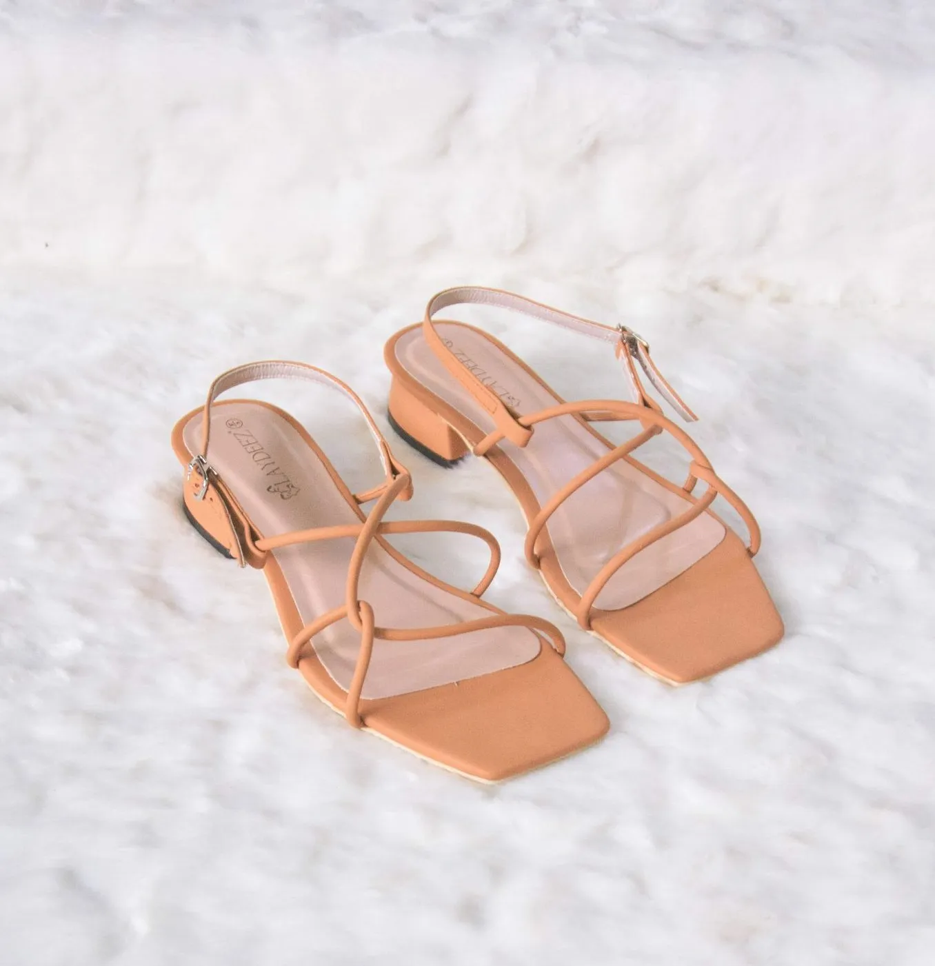 Fay Square Toe Rope Low Heels