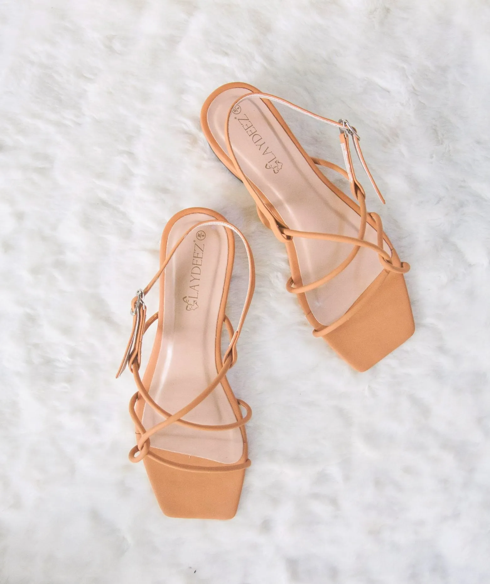 Fay Square Toe Rope Low Heels