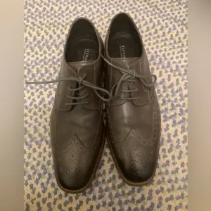 Florsheim sz10 grey leather oxfords 👞