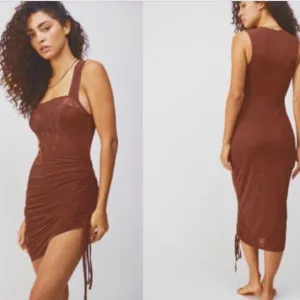 Free People Corset-Is Convertible Mesh Bodycon Ruched Sexy Sheer size Small
