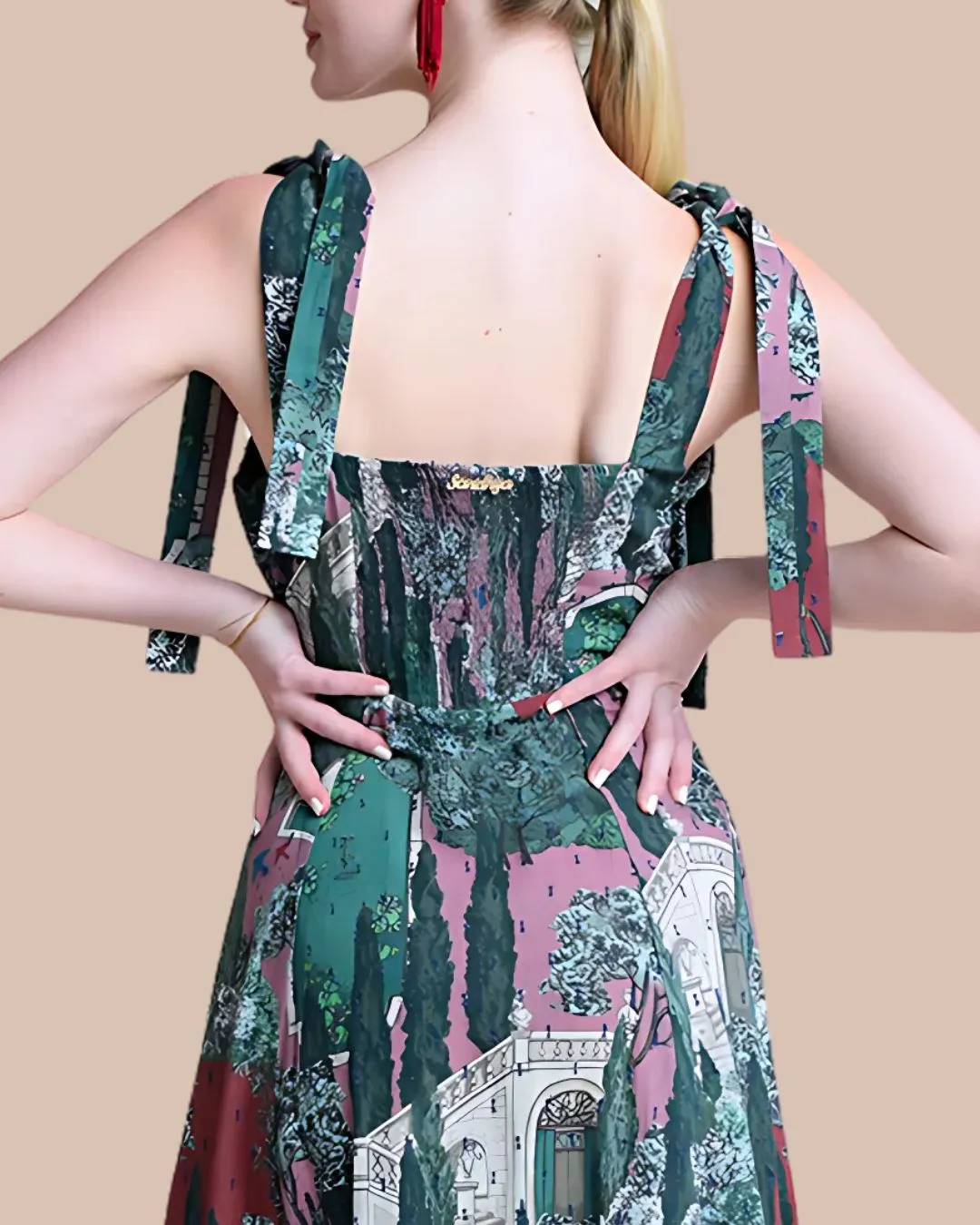 Gaia Pink Maxi Dress