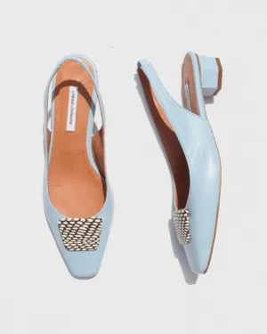 Galo Beauty Flax Heel in Blue