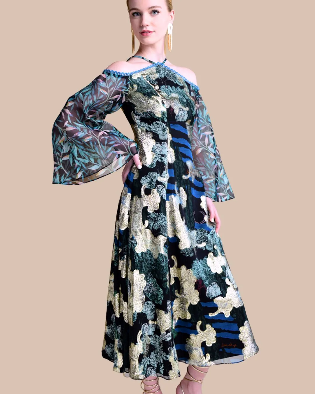 Gia Black Maxi Dress