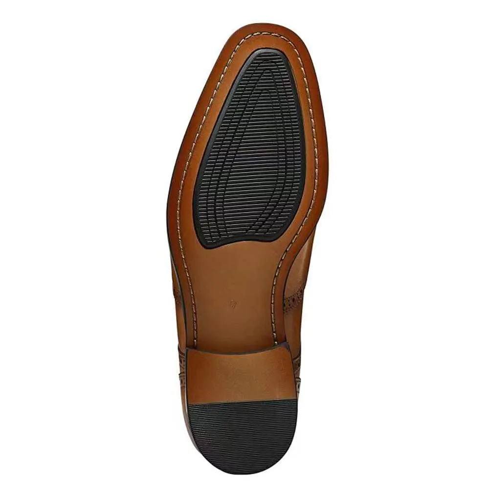 GIFENNSE Men's Oxford Shoes | Mens Dress Shoes | Mens Formal Shoes | Brown Lace Up Dress Shoes