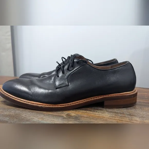 Gordon Rush Mens Shoes Hester Dress Black Oxfords Lace Ups Italian Leather Sz 7