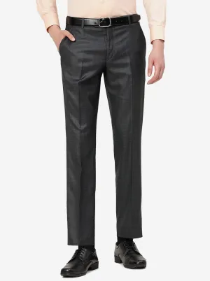 Green Solid Classic Fit Formal Trouser | JadeBlue