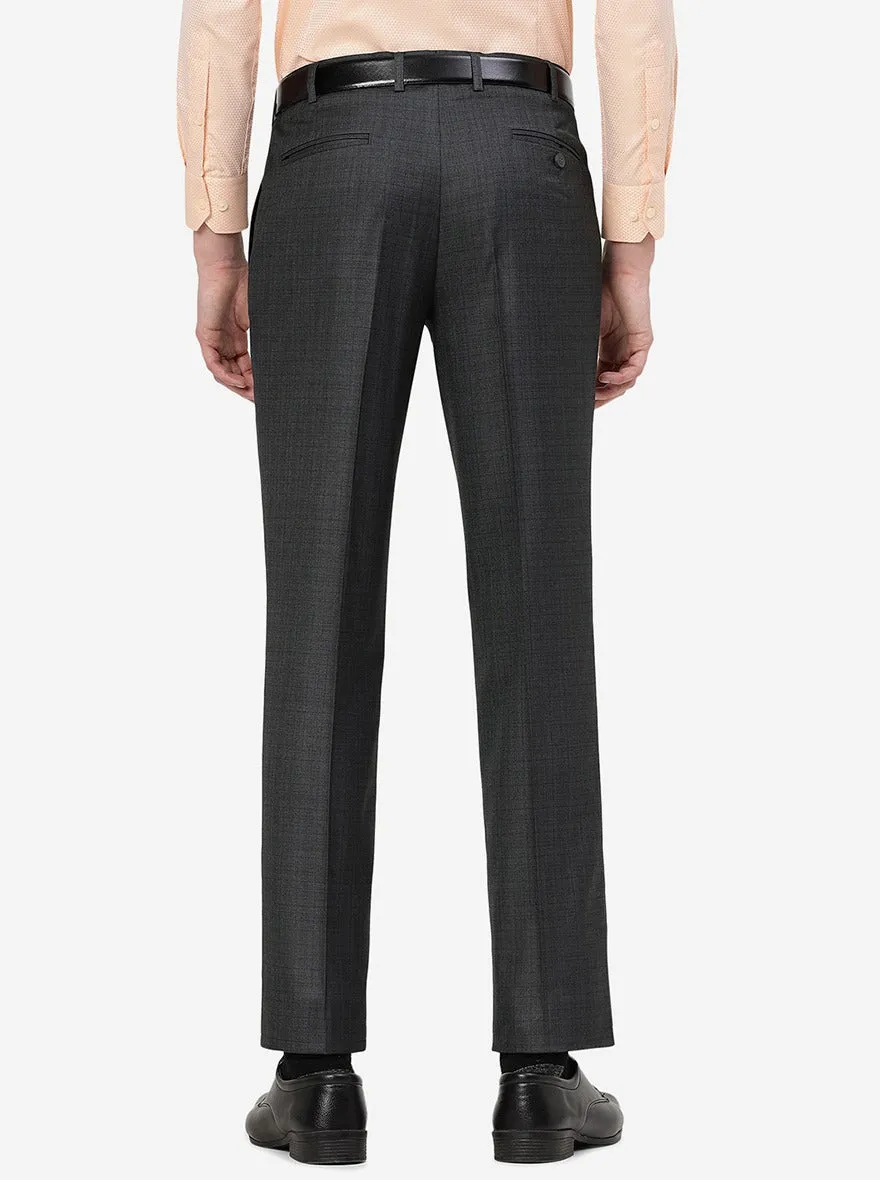 Green Solid Classic Fit Formal Trouser | JadeBlue