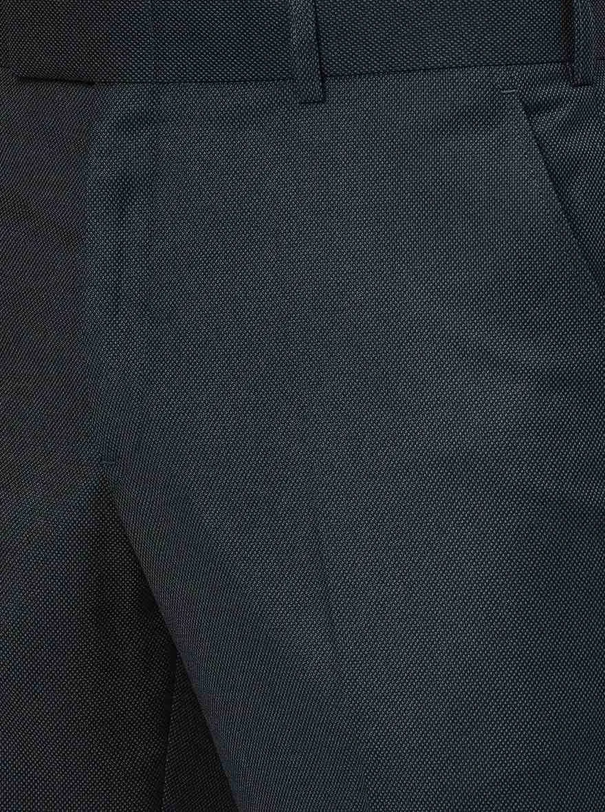 Green Solid Classic Fit Formal Trouser | JadeBlue