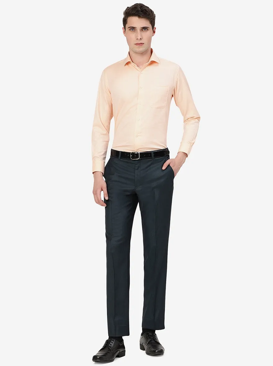 Green Solid Classic Fit Formal Trouser | JadeBlue