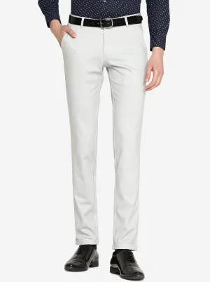 Grey Solid Slim Fit Club Wear Trouser | JB Studio