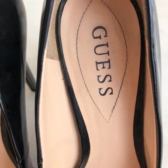 Guess peep toe heels