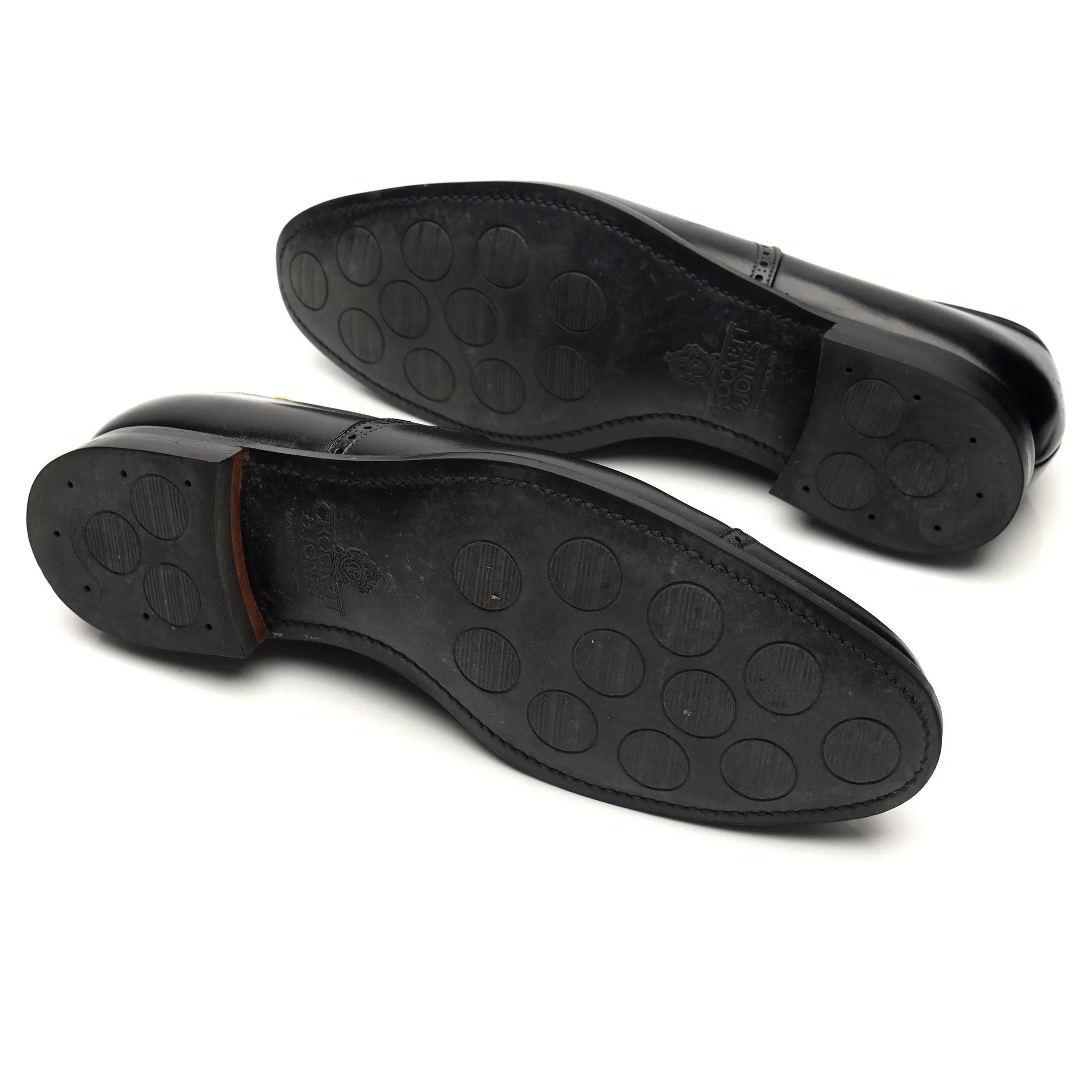 'Hatton' Black Leather Oxford Brogues UK 9 E