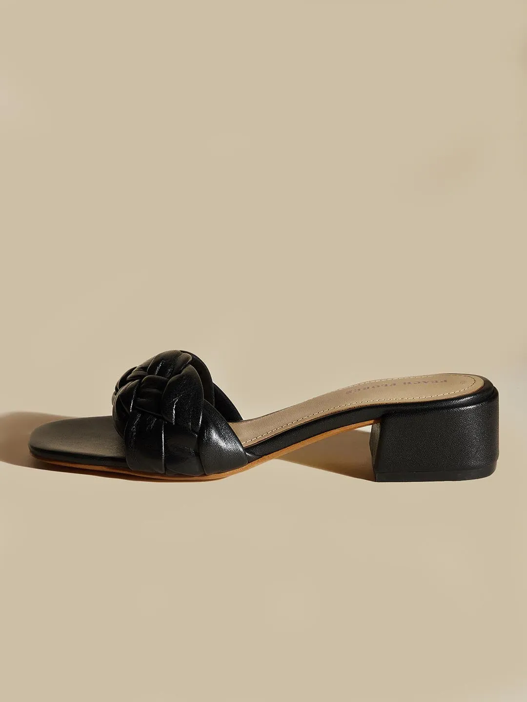 Heather Leather Heels