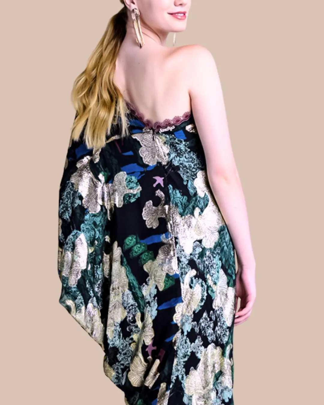 Hera Black One shoulder Maxi Dress