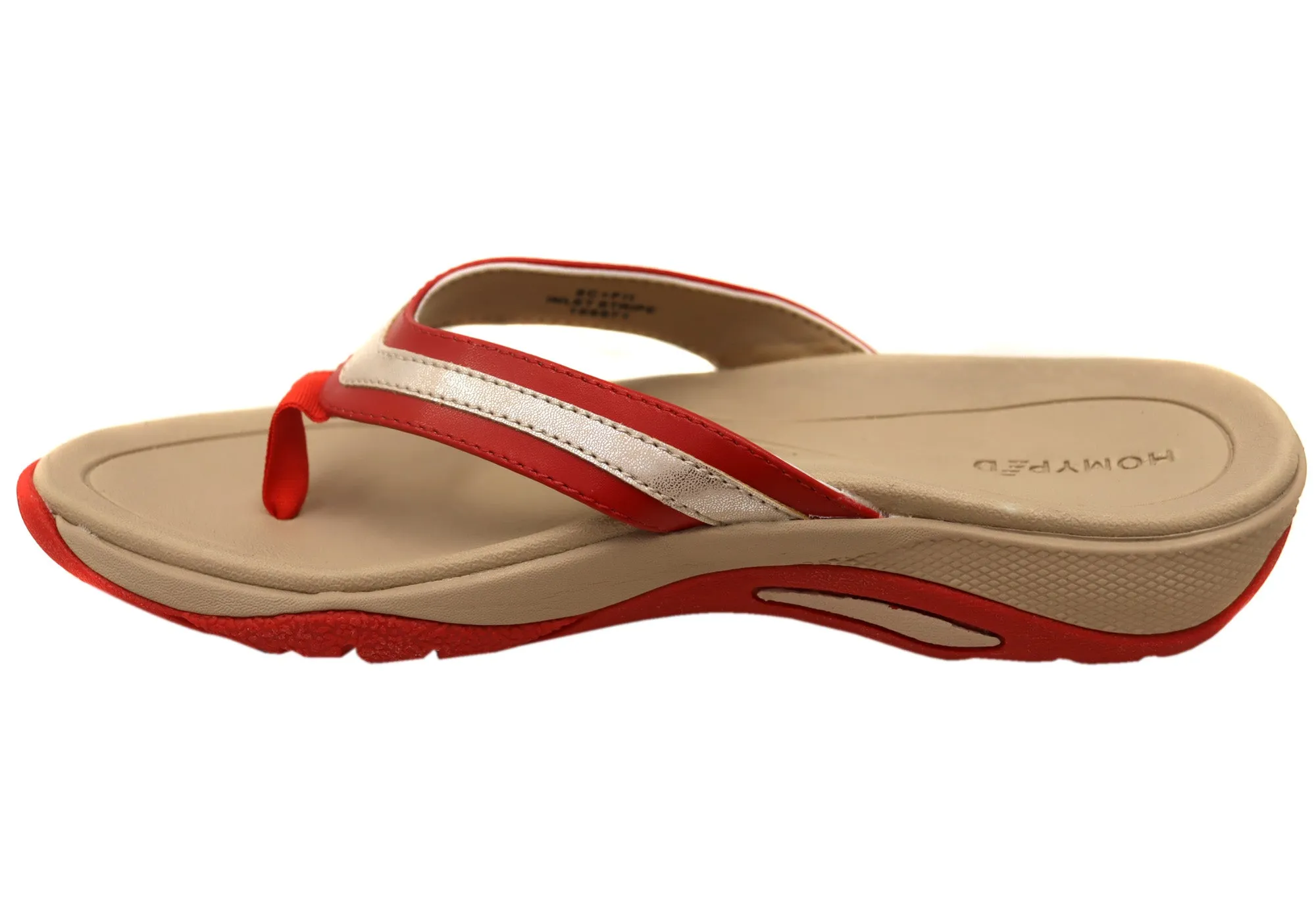 Homyped Inlet Stripe Womens Supportive Thongs Sandals