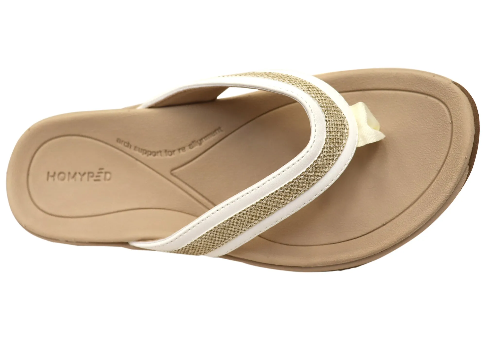 Homyped Inlet Stripe Womens Supportive Thongs Sandals