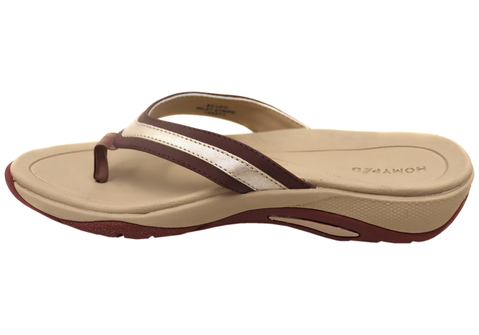 Homyped Inlet Stripe Womens Supportive Thongs Sandals