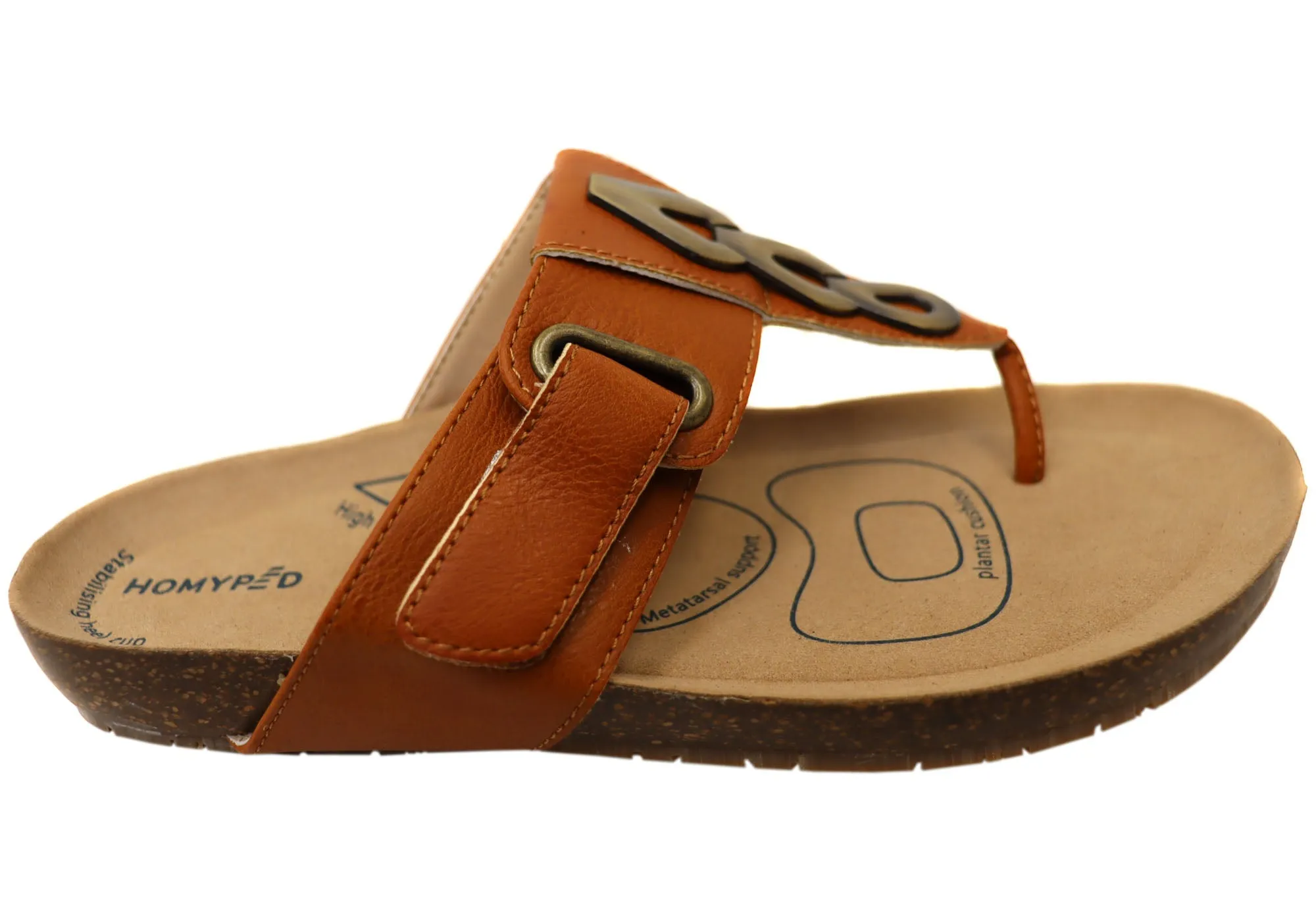 Homyped River Womens Comfortable Supportive Wide Fit Thongs