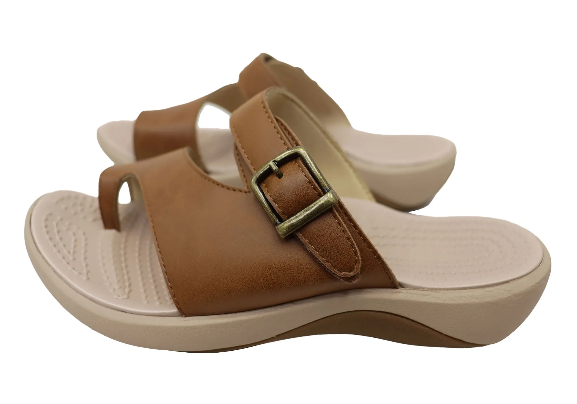 Homyped Womens Niche Toe Ring Comfort Thongs