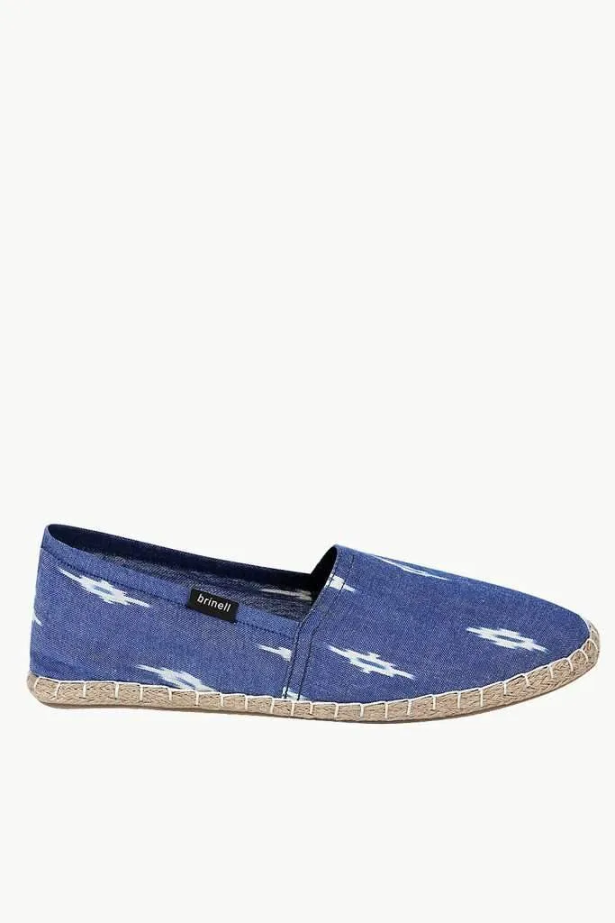 Ikat Weave Elastic Espadrilles