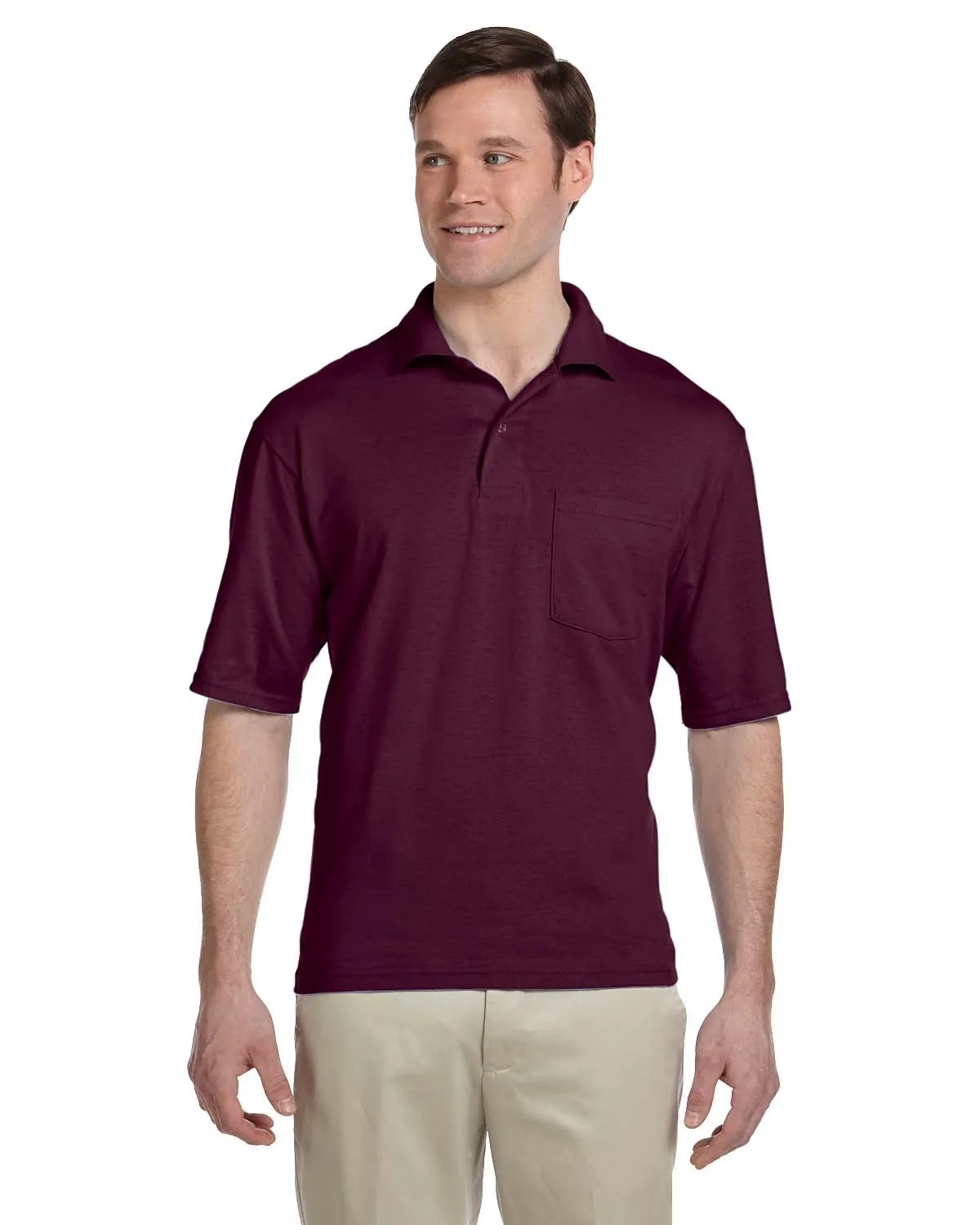 Jerzees Adult 5.4 oz SpotShield Pocket Jersey Polo 436P