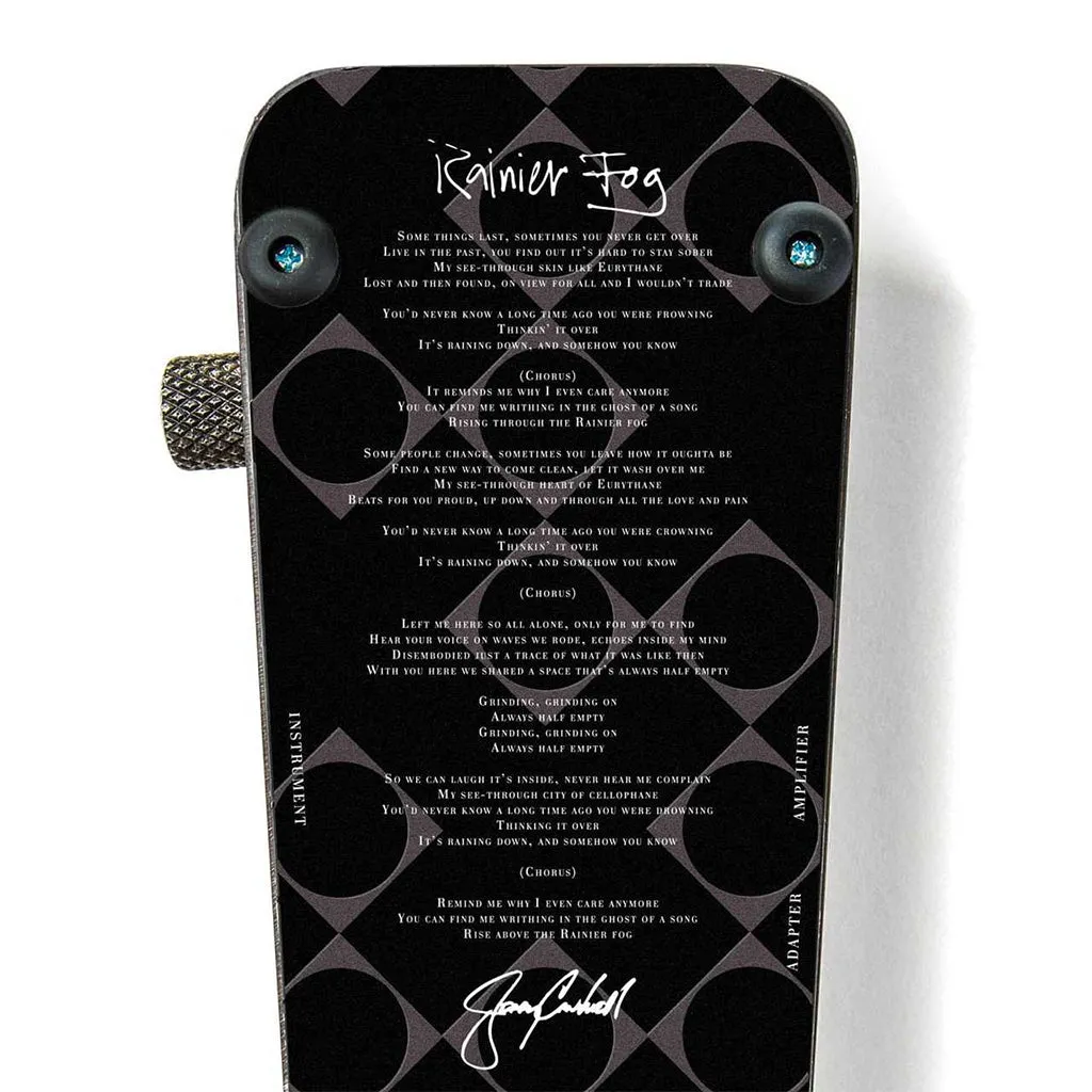 Jim Dunlop JC95B Jerry Cantrell Rainier Fog Cry Baby Wah Guitar Effects Pedal