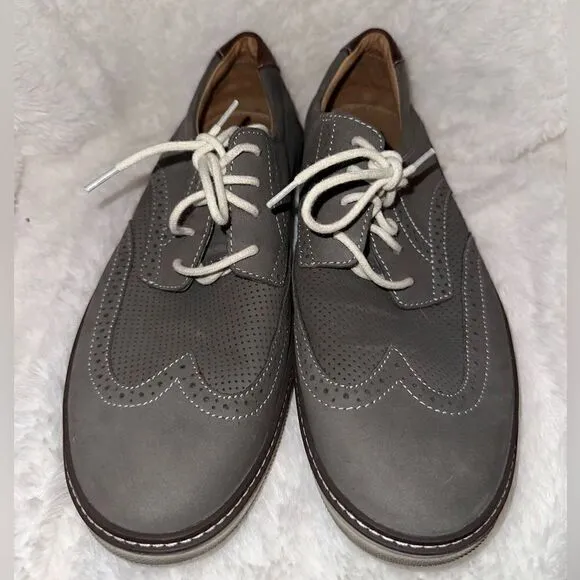 Johnston &amp; Murphy Gray Oxfords 11.5