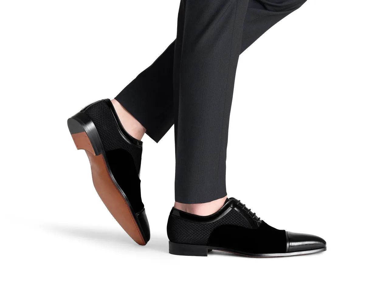 Kalo Black Patent Oxford Shoes