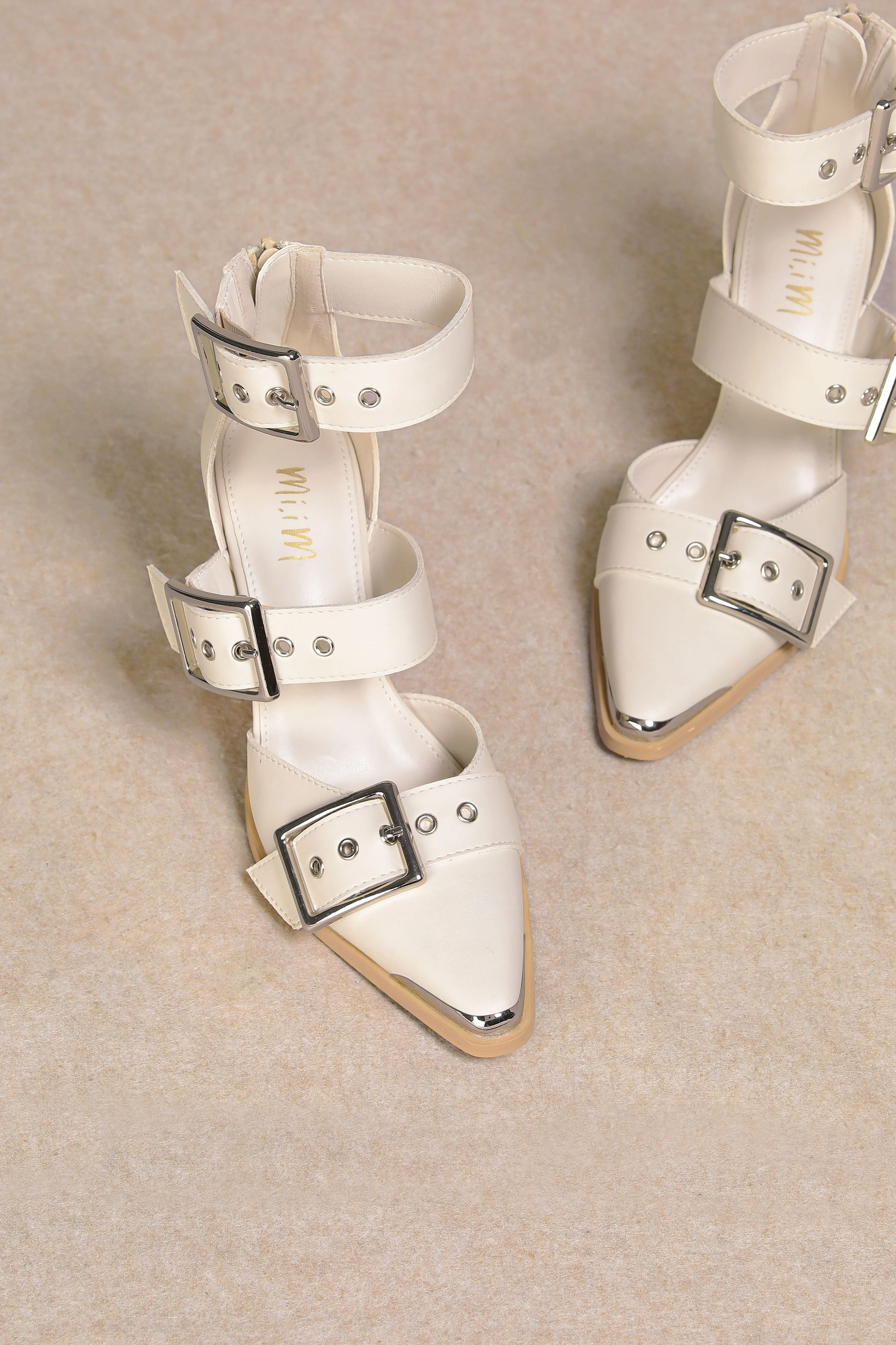 Katie Heels - White