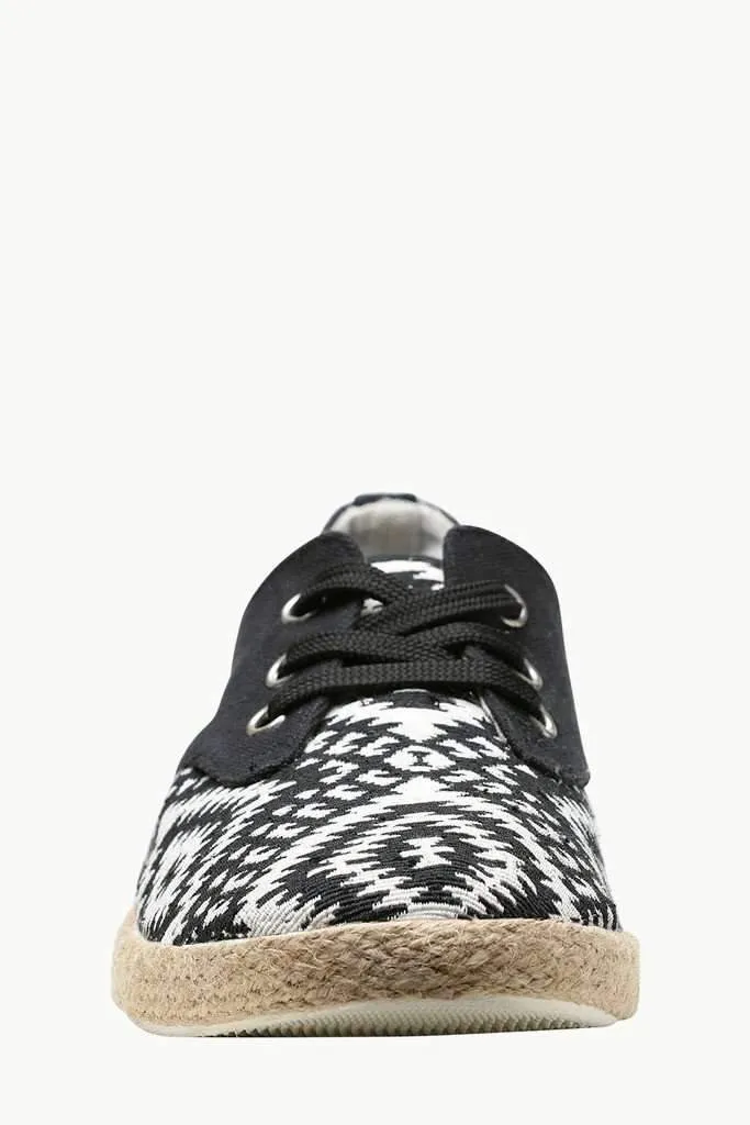 Lace Up Aztec Print Espadrilles