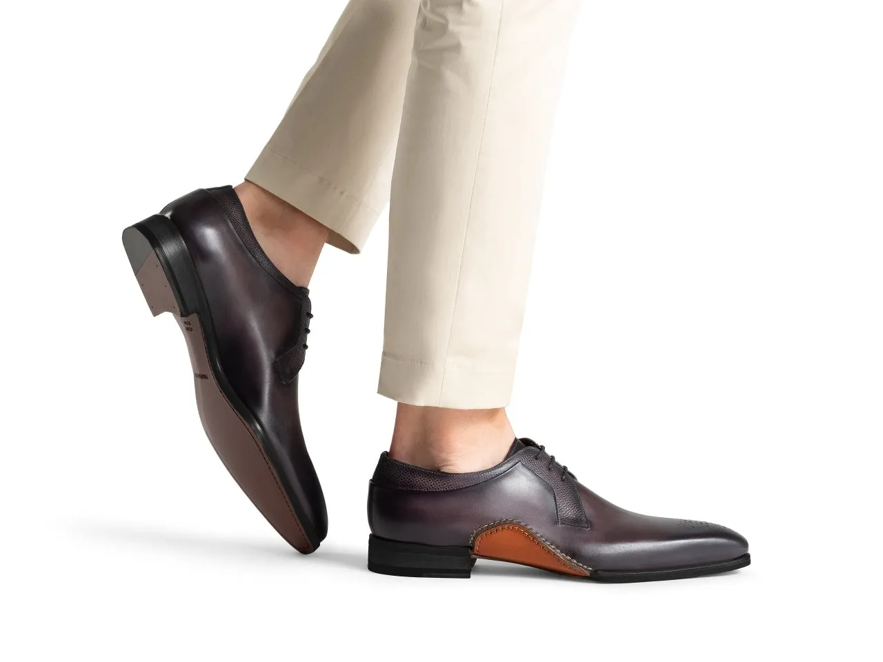 Loco Grey Derby Shoes