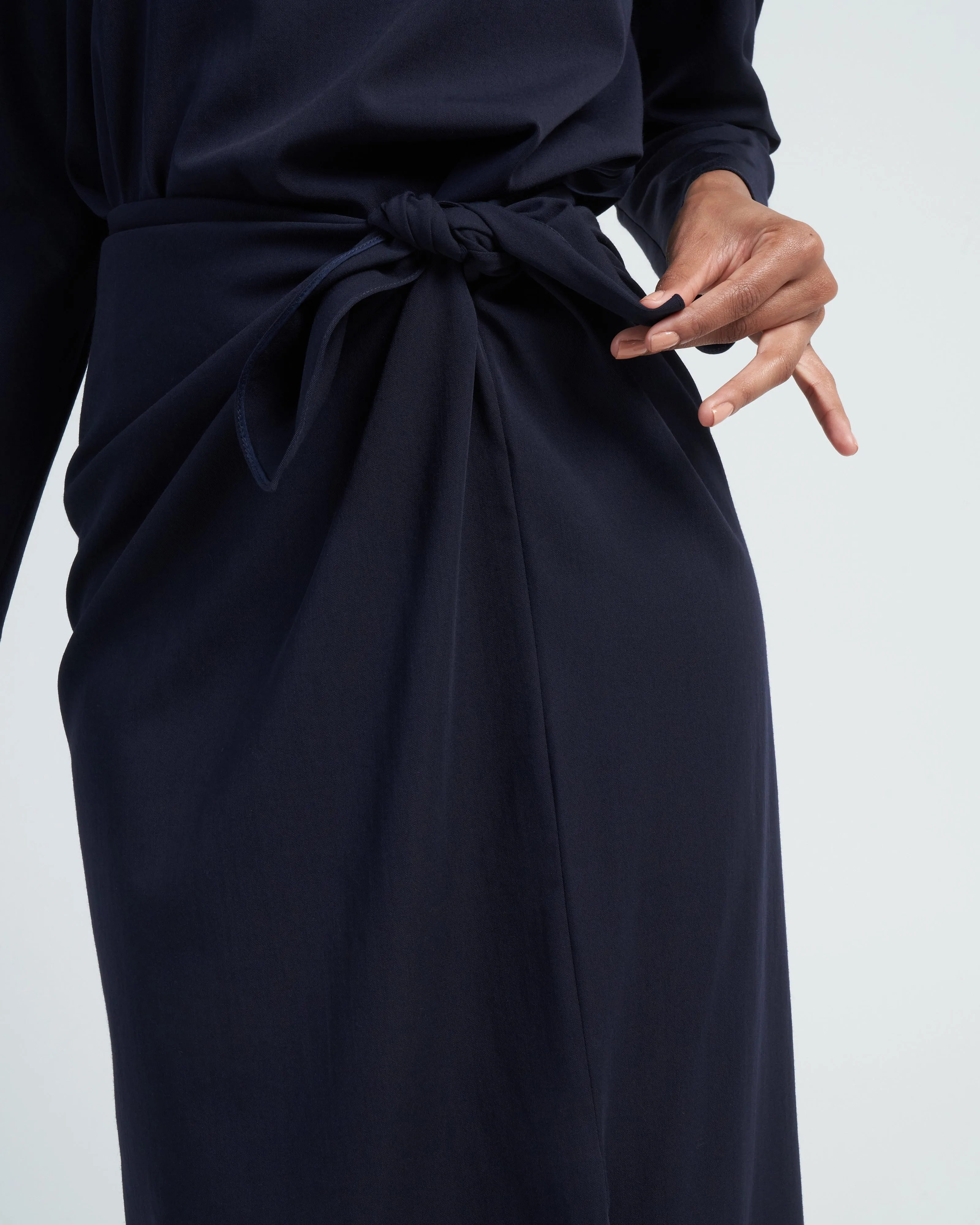long sarong - navy