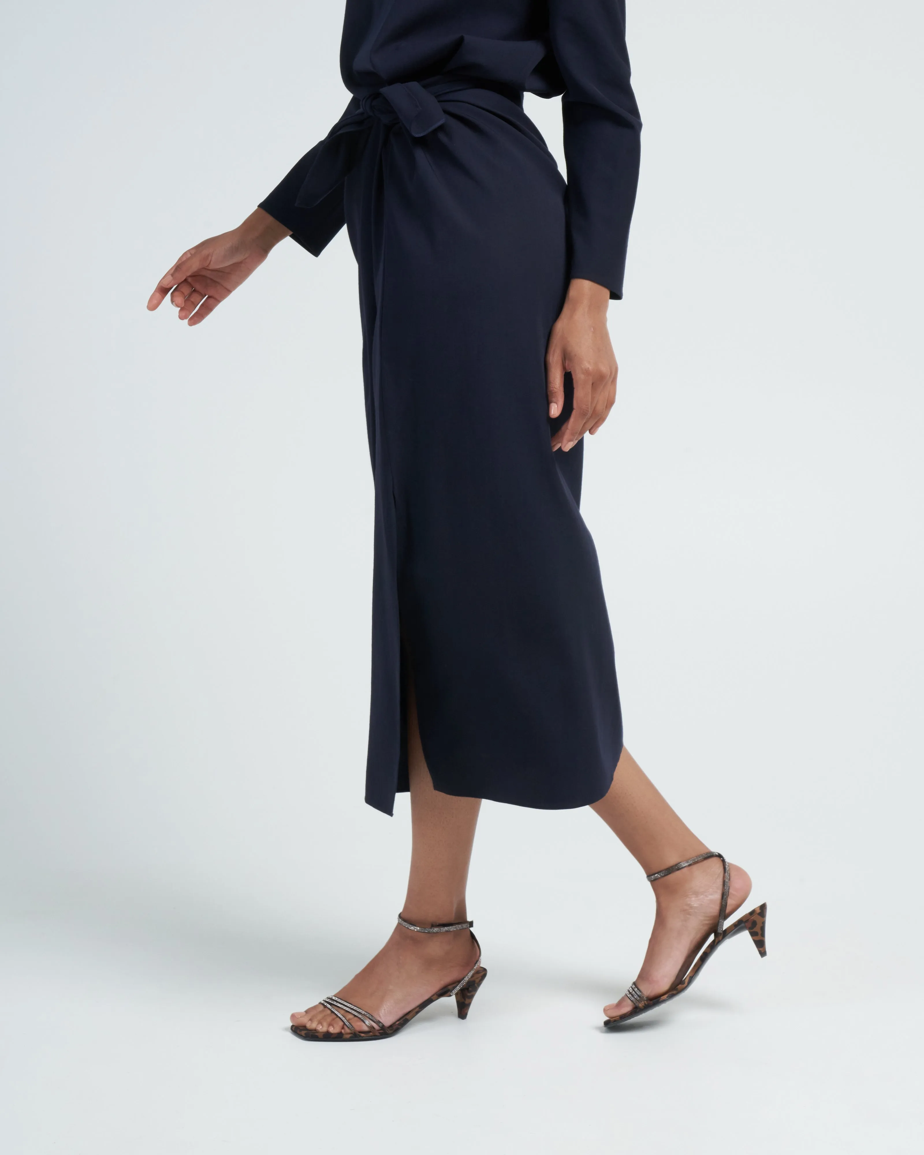 long sarong - navy