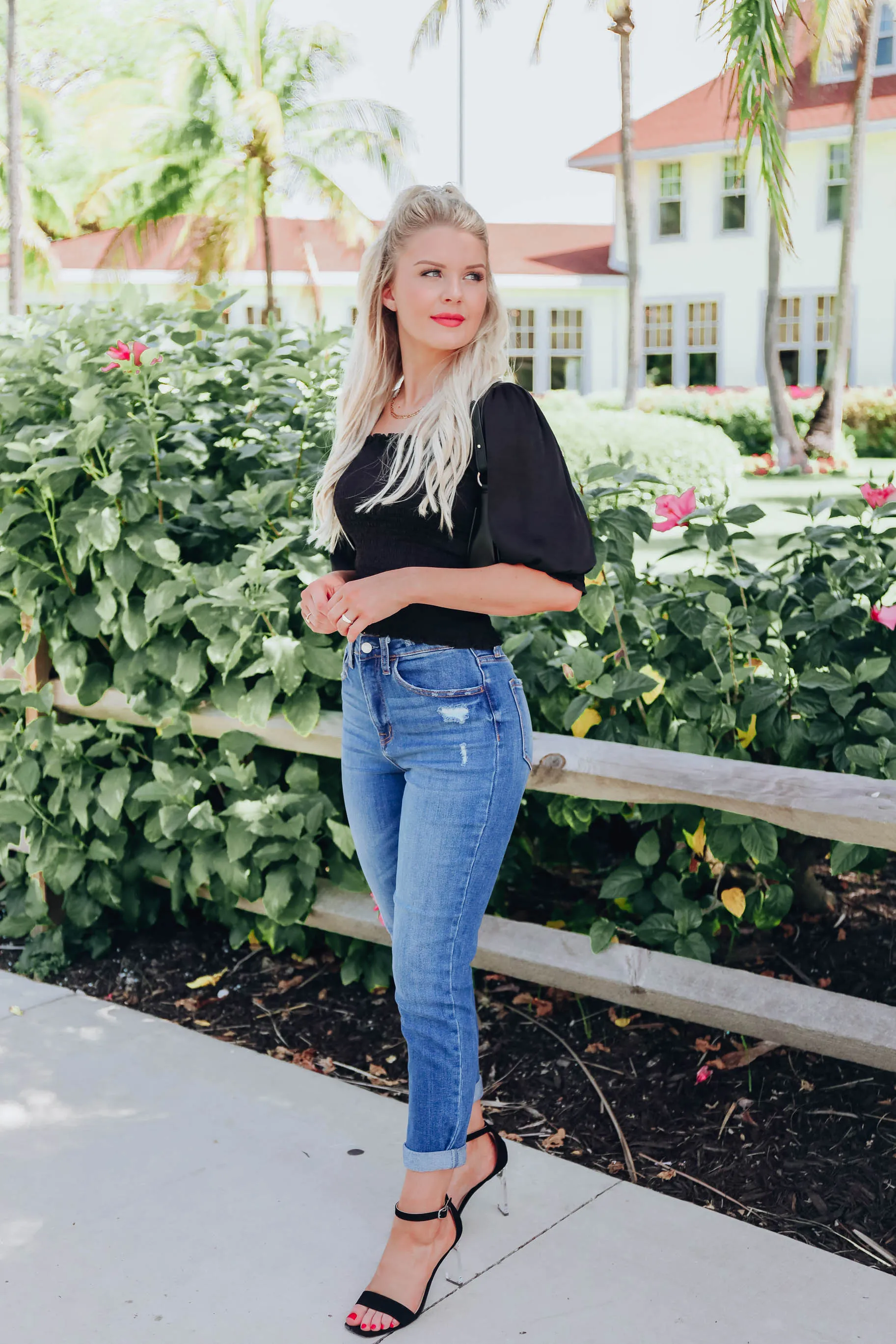 Lookin' Good Satin Blouse - Black