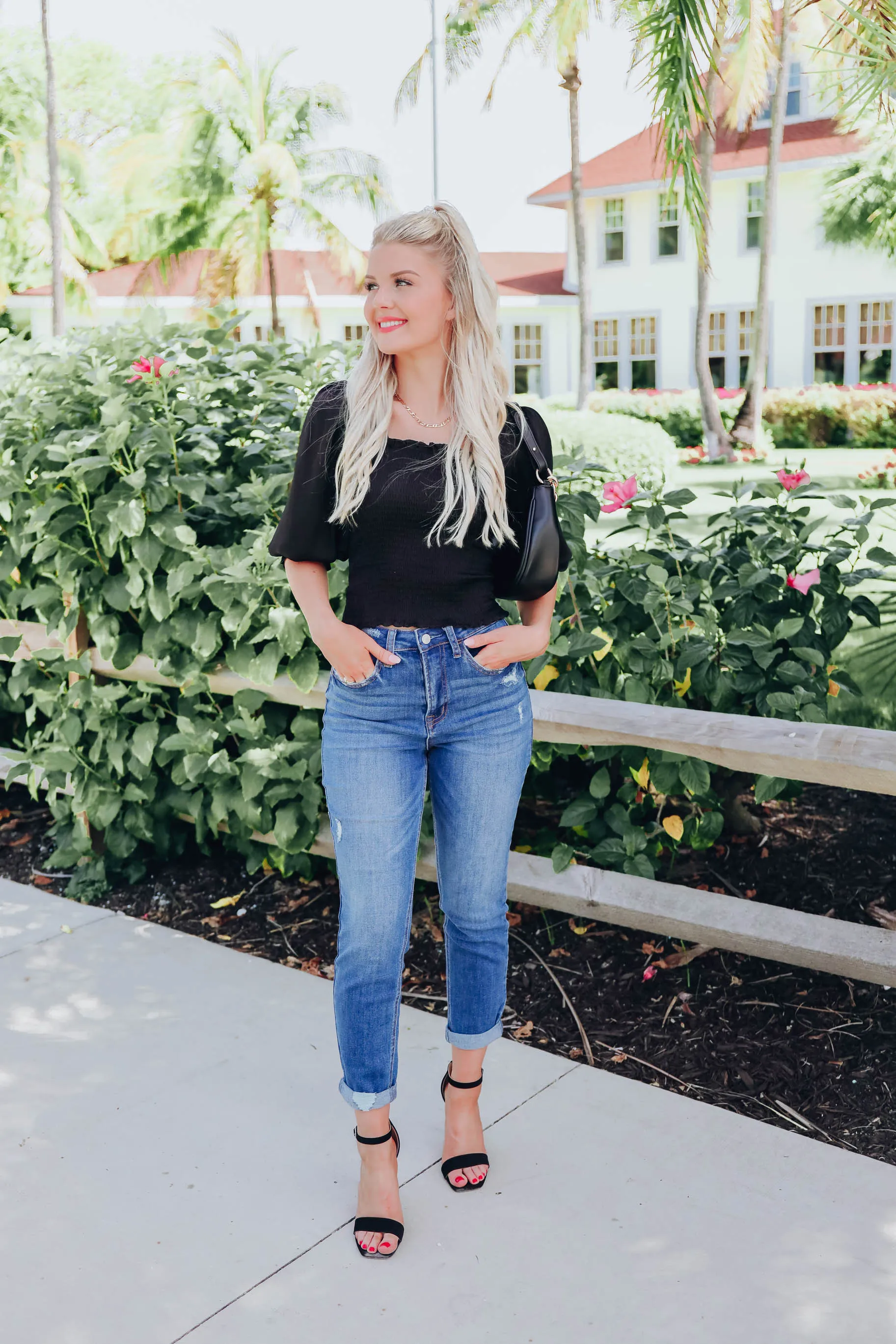 Lookin' Good Satin Blouse - Black