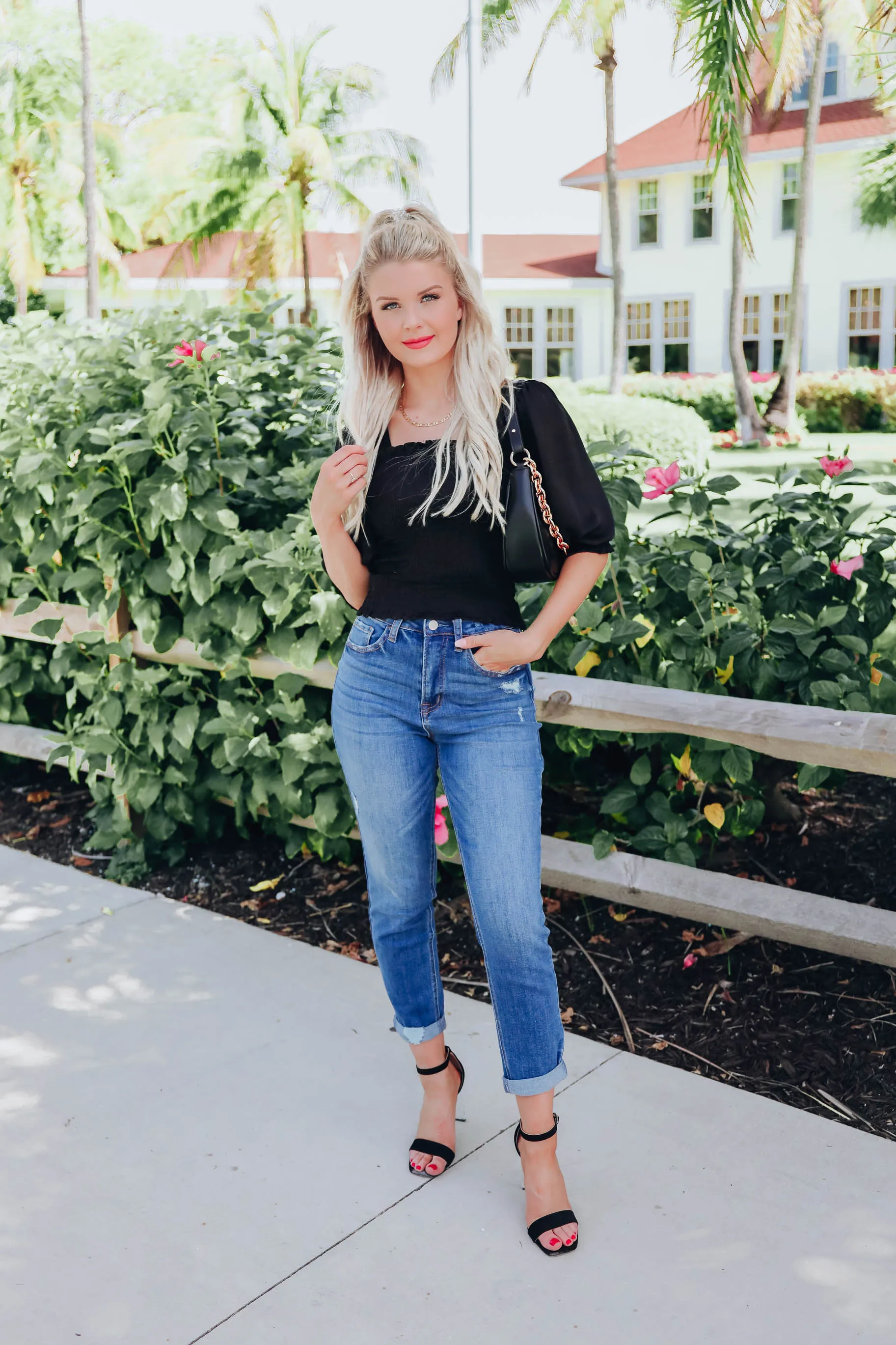 Lookin' Good Satin Blouse - Black