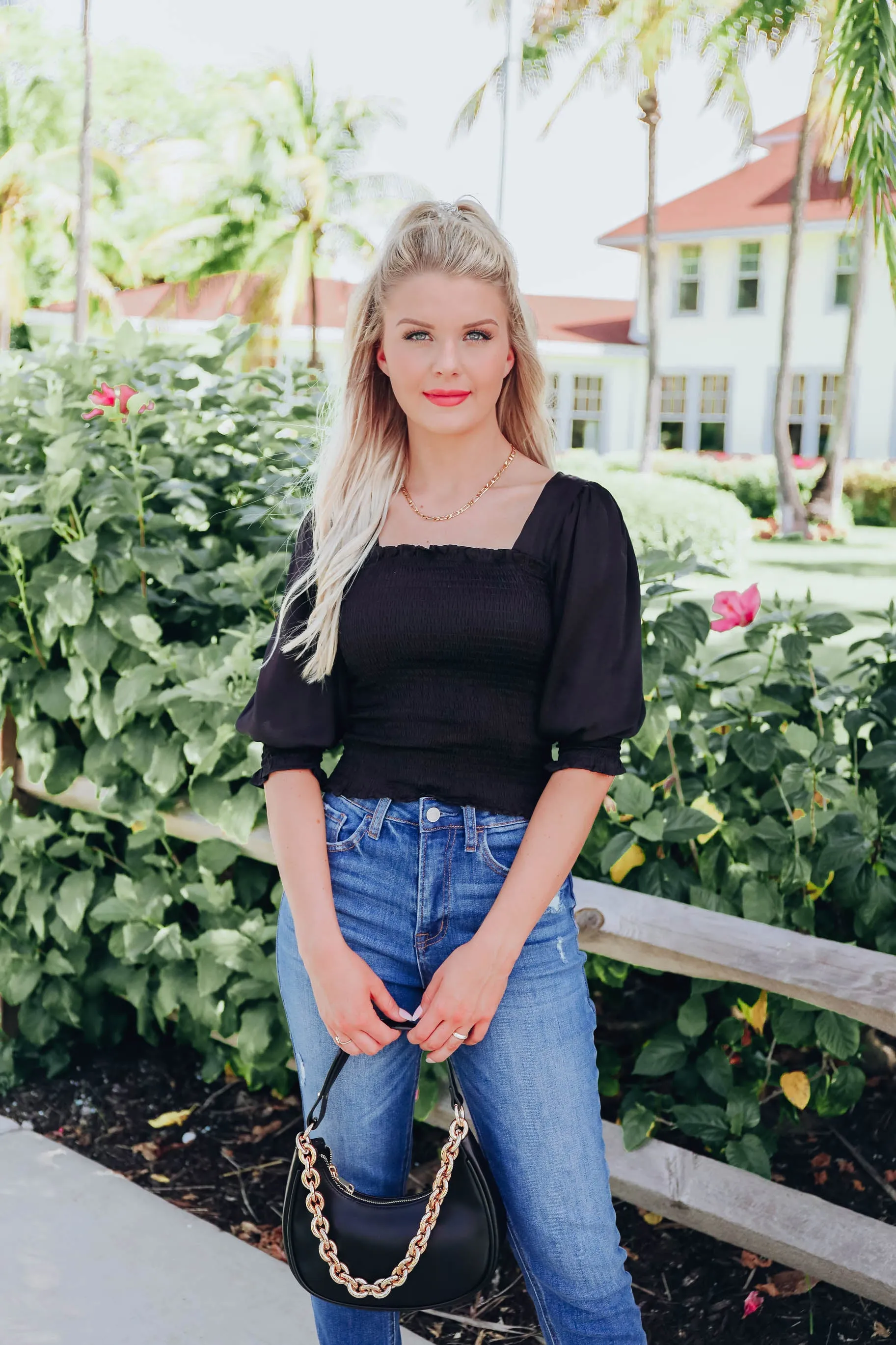 Lookin' Good Satin Blouse - Black