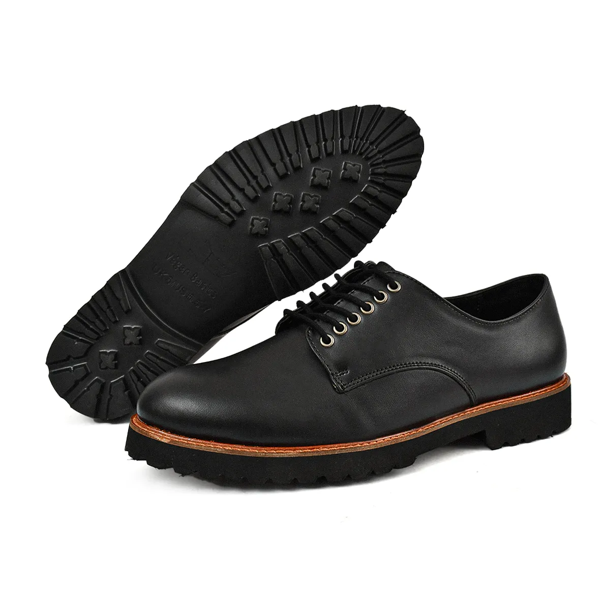 Luca Black Orange Broader Shoes