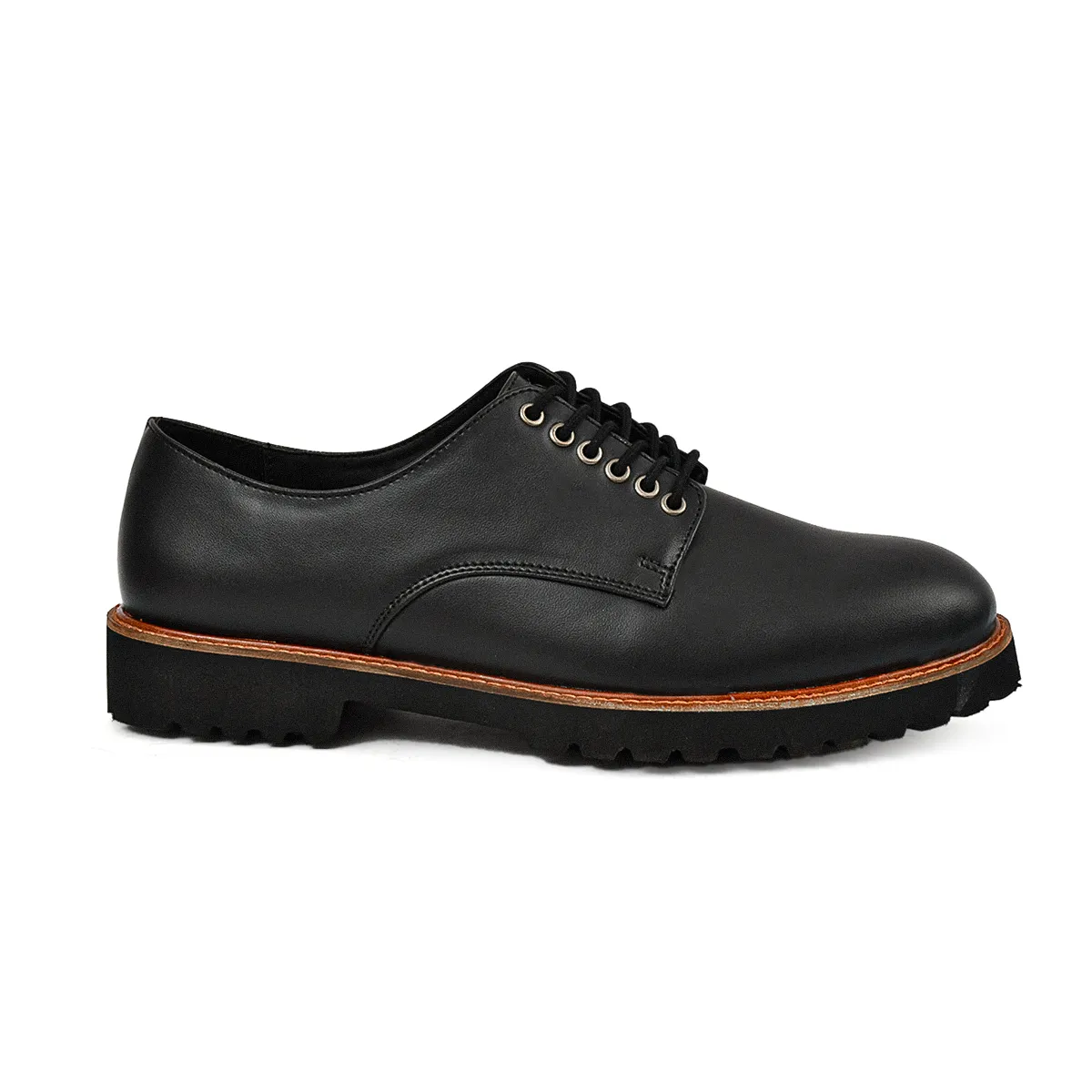Luca Black Orange Broader Shoes